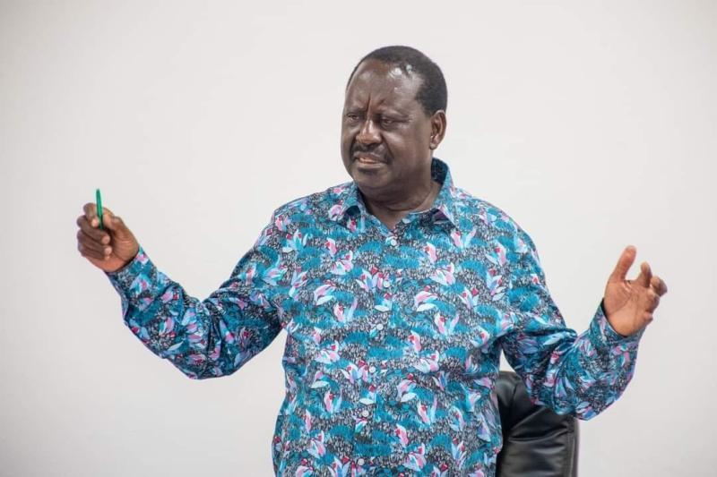 File image of Azimio leader Raila Odinga